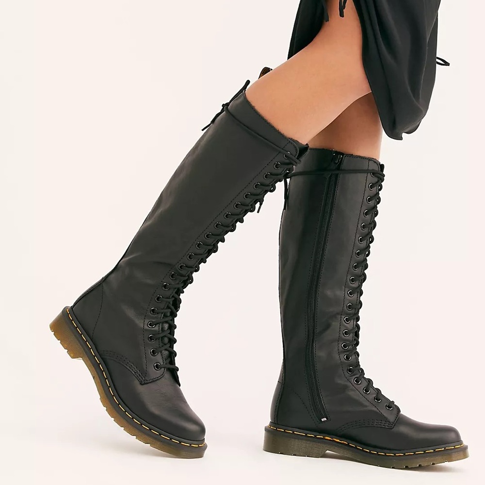 Dr. Martens 1B60 Knee High Zip Up Boots